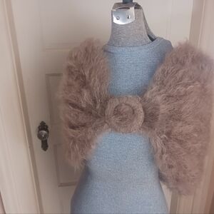 Vintage Handknitted Mohair Stole